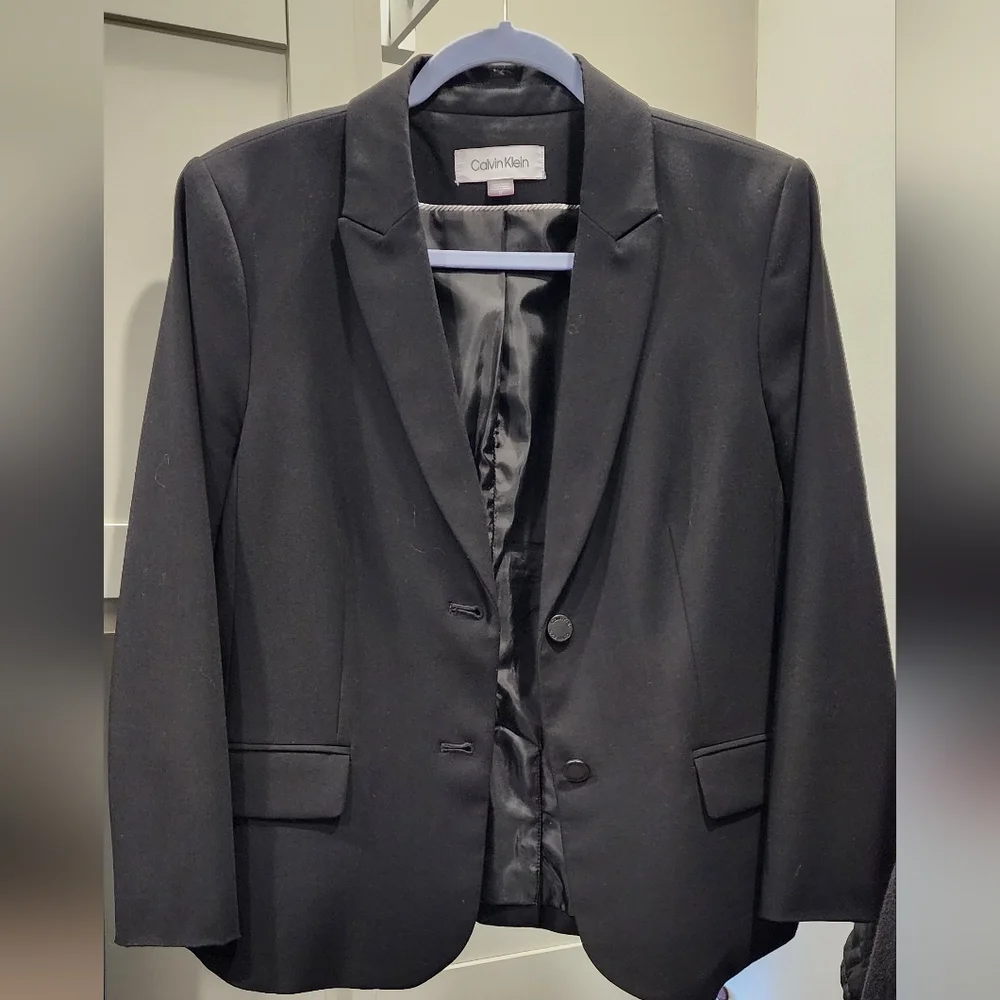 Calvin Klein Women's Black Blazer - Picture 2 of 12